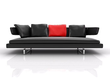 Miscellanea, Miscellaneous, Sofa, Graphics, Pillows, Cushions, Skin, Leather, White Background HD wallpaper
