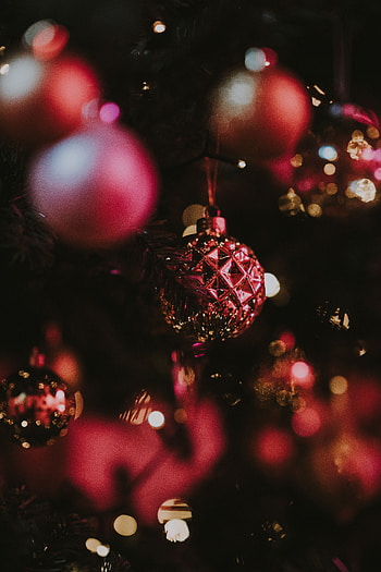 Holidays, New Year, Glare, Shine, Brilliance, Christmas, Ball, Christmas Tree Toy, Bokeh, Boquet HD phone wallpaper