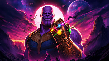 Thanos In Focus, thanos, supervillain, superheroes, ai, artist, artwork, digital-art, deviantart HD wallpaper