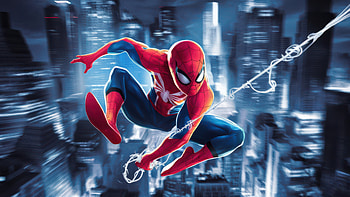 Spiderman To The Rescue Mission, spiderman, superheroes, artwork, art, digital-art, ai, deviantart HD wallpaper