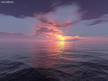 A New Day Begins, sea, ocean, horrizon, sunset HD wallpaper