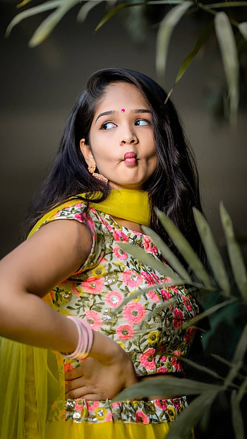 Nitya, omg girl, telugu tiktok HD phone wallpaper