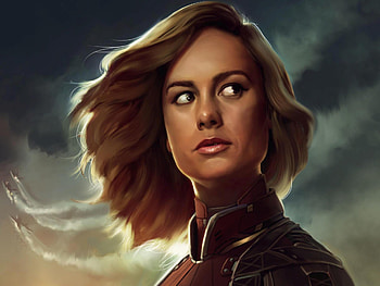 Brie Larson Captain Marvel Artwork, captain-marvel-movie, captain-marvel, superheroes, artwork, artist, digital-art HD wallpaper