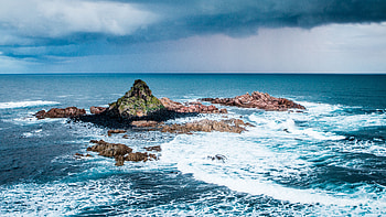 Nature, Stones, Sea, Ocean, Foam, Surf HD wallpaper