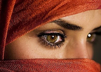Eyes with covered face., eyes, face, model, woman HD wallpaper