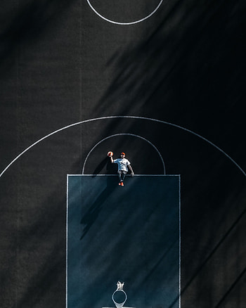 Sports, Basketball, View From Above, Markup, Human, Person, Basketball Playground, Basketball Court HD phone wallpaper