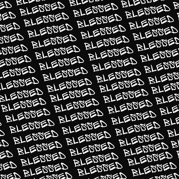 Blessed, art, white, symmetry, christian, inspire, black, graffiti, font, quotes, religion HD phone wallpaper