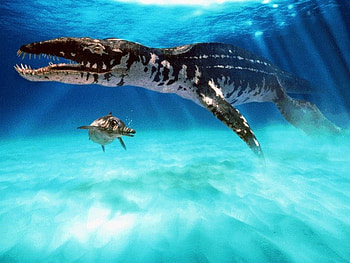 Liopleurodon, blue, animal, great, awesome, , dinosaurs, nice, animals, underwater, amazing, ocean, sea, dinosaur, other, monster, prehistoric, drawing, prehistory, cool, paleontology, reptiles, reptile HD wallpaper