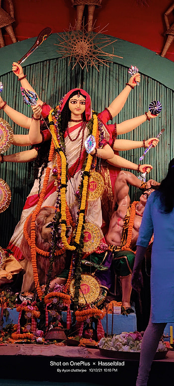 Ma durga, fashion design, magenta HD phone wallpaper