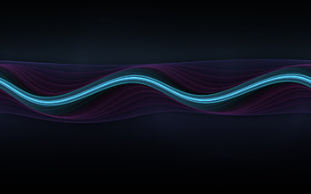 lines, wavy, white, black HD wallpaper