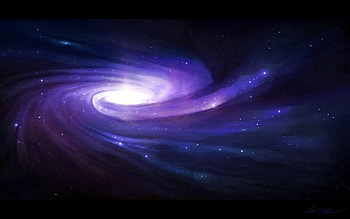 Art, Universe, Stars, Glow, Spiral HD wallpaper
