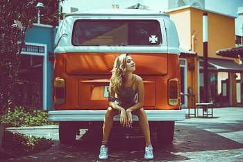 Volkswagen-Bus, jean, MOdel, Bus, Volkswagen HD wallpaper