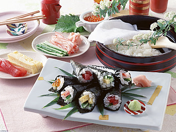 Food, Sushi HD wallpaper