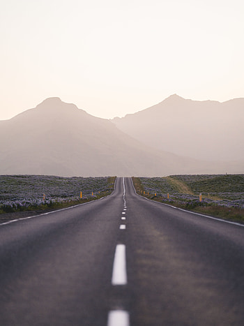 Nature, Mountains, Road, Fog, Asphalt, Highway HD phone wallpaper