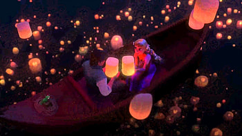 Tangled Floating Lanterns HD wallpaper