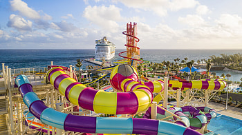 Perfect day at Cococay, Private island waterpark, Exciting slides, Fun-filled HD wallpaper