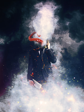 Art, Octopus, Human, Person, Surrealism HD phone wallpaper