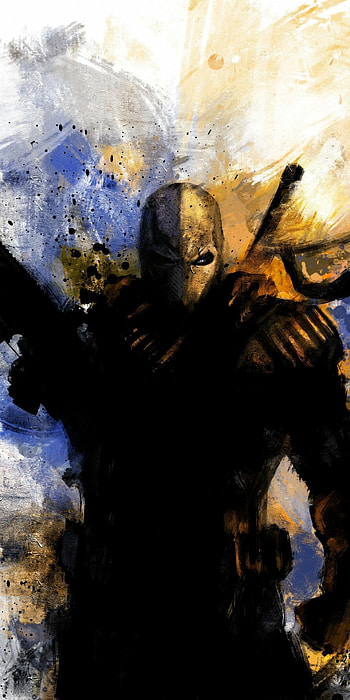 DC Villain, Deathstroke, DC Comics artwork, Superhero HD phone wallpaper