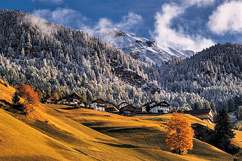 Swiss Alps, autumn, nature, switzerland, alps HD wallpaper