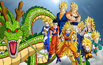 Dragon Ball, Super Saiyan, Trunks (character), Vegeta, Shenron, Gogeta HD wallpaper