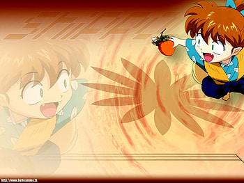 shippo strawberries, kagome, inuyasha, kirara, shippo, sango HD wallpaper