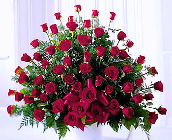 For Cecilia - chechu 17, bouquet, roses, green, red, sadness, loss HD wallpaper