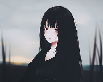 Anime Girl By Kyrie Meii, anime-girl, anime, artist, artwork, digital-art HD wallpaper