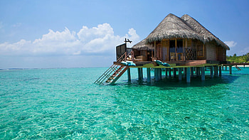 Kanuhura Maldives, Bungalows HD wallpaper