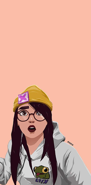 Killjoy, Aesthetic, Art, Pink, Yellow, Glasses, Valorant HD phone wallpaper