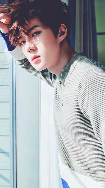 Sehun , K-pop style, background, Exquisite visuals HD phone wallpaper