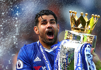 Premier League trophy, Diego Costa HD wallpaper