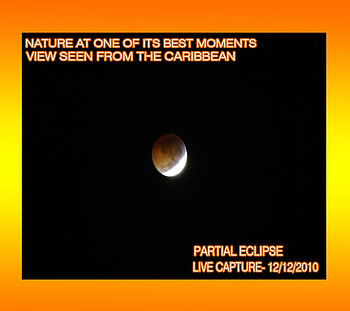 Partial Eclipse 2010 A view from the Caribbean, nature, eclipse, moon, universe HD wallpaper
