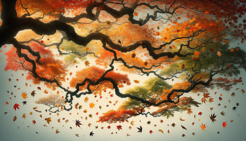 Falling Autumn Leaves, falling leaves, Autumn, leaf, branch, nature HD wallpaper