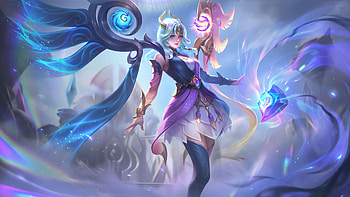 Lunox revelation, electric blue, art, mobile Legends, anime HD wallpaper