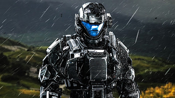 Halo 3: ODST, Raining nano suit , Sci-fi atmosphere, experience HD wallpaper