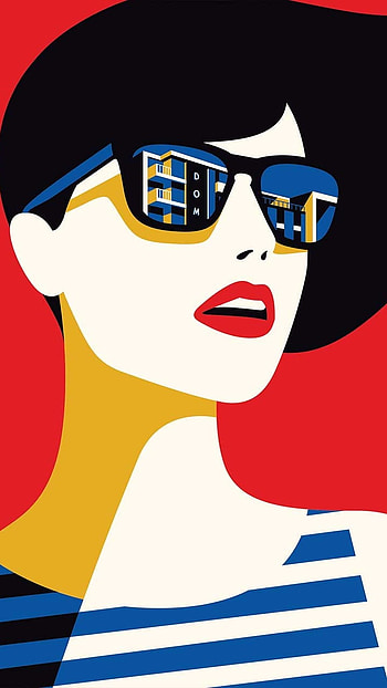 P O P, Girl With Sunglass HD phone wallpaper