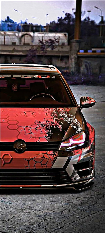 Volkswagen tuning, headlamp, automotive_design HD phone wallpaper