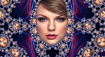 Blue-Eyed Songbird —, Taylor Swift, Portrait, Woman, Fractal HD wallpaper