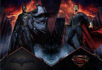 Batman And Man Of Steel, batman, superman, artwork, digital-art, superheroes HD wallpaper