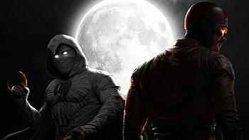 Daredevil And Moon Knight , daredevil, moon-knight, superheroes, artist, artwork, digital-art, deviantart HD wallpaper