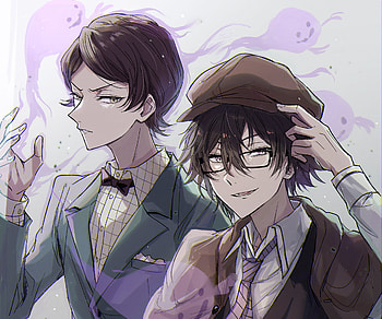 Mushitarō Oguri & Ranpo Edogawa, Ranpo Edogawa, Anime, Bungou Stray Dogs HD wallpaper