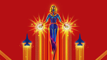 Captain Marvel Artwork HD wallpaper