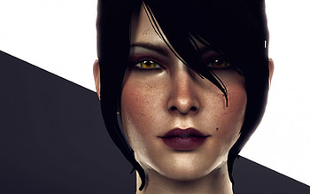 Morrigan, sorceress, white, dragon age, girl, woman, purple, fantasy, face, game HD wallpaper