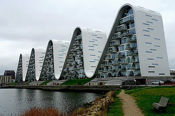 Wave Apartments from Vejle, Denmark, apartments, houses, wave, denmark HD wallpaper