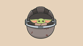 Baby Yoda Minimal , baby-yoda, the-mandalorian, tv-shows, star-wars HD wallpaper