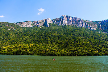Landscape, Nature, Trees, Mountains, Sea, Elevation HD wallpaper