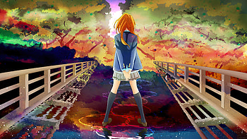 Your Lie In April , your-lie-in-april, anime-girl, anime, artist, artwork, digital-art, deviantart HD wallpaper