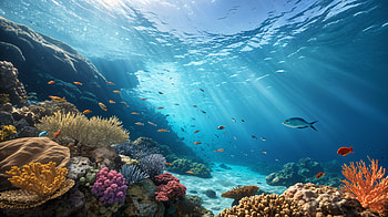 Vibrant Underwater Paradise - Ultra, underwater graphy, underwater, coral reef, marine life, ocean HD wallpaper