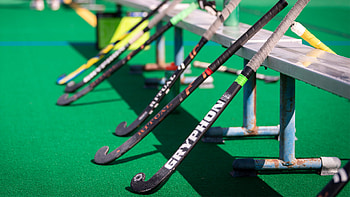 Sticks, Hockey Field HD wallpaper