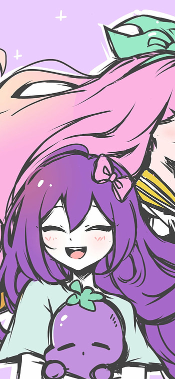 Purple Smile — OMORI | Sprout Hug Mobile Art | Dreamy Omori, video game HD phone wallpaper